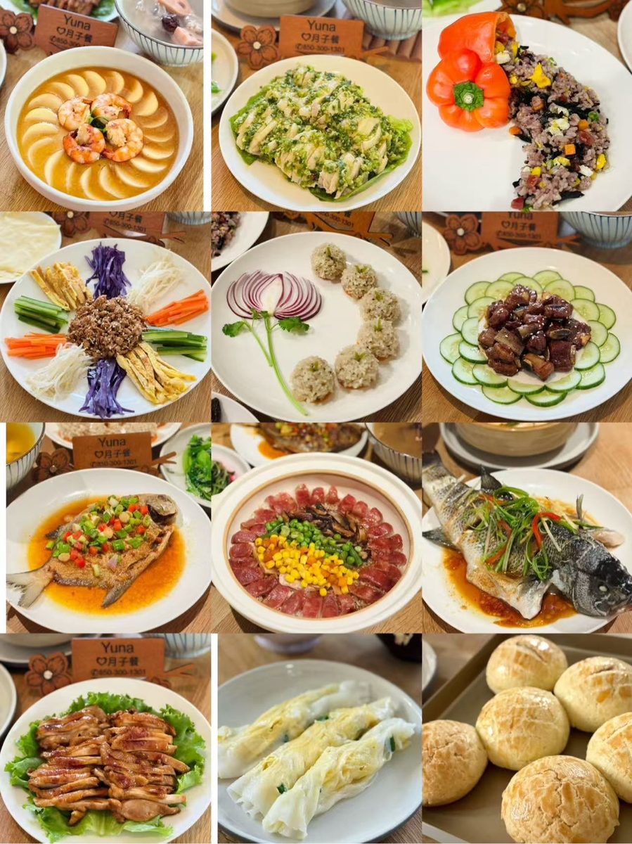 Twelve signature postpartum confinement dishes